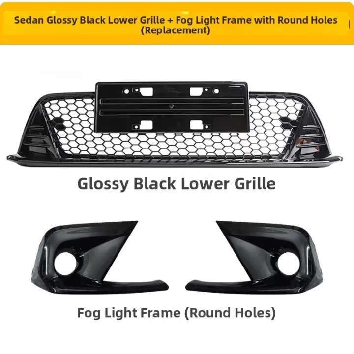 Eleventh%20Generation%20Civic%20Honeycomb%20Grille%20TR%20Upper%20Grille%20SI%20Front%20Grille%20Decoration%20Lower%20Grille%20Fog%20Light%20Frame%20-%20Image%207