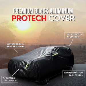 Nissan Livina Protech Lab - Premium 3-Layered All Weather BLACK Aluminum Car Cover