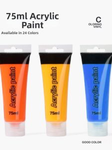 Child-friendly High Plasticity Acrylic Paint Set 75m