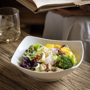 Design Square White Ceramic Plate