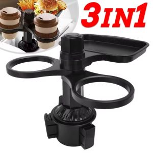 ถาดขยายอาหารที่รองแก้วฐานปรับได้360รถหมุนโต๊ะยืน Botol Minuman ที่วางโทรศัพท์อุปกรณ์ตกแต่งภายในรถยนต์