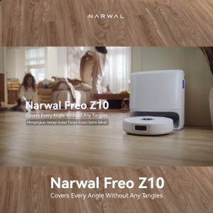 Narwal Freo Z10 Vacuum & Mop | 15000Pa | Pressure Mop Overlap Clean | High-Temp Stain Removal | Auto Heat Dry | 60dB Quiet Cleaning