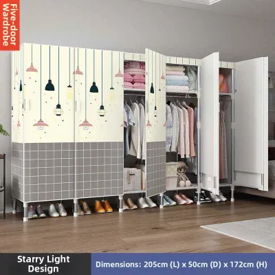 ZHENTAIYUAN | Strengthened Steel Pole Fabric Closet