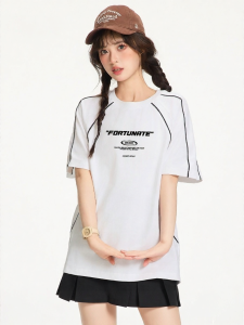 Gbiaior | Áo Thun Oversized Thiết Kế Retro Xu Hướng Dân Tộc