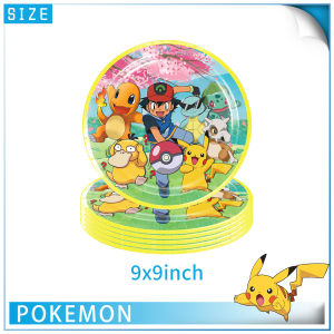 Beast Kingdom | Pokemon Pikachu Party Decoration Tableware Set Paper Cup Plate Napkin Tablecloth Birthday Supplies Multiple Styles Available