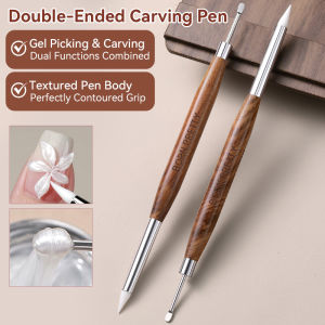 BORN PRETTY Double-end Nail Pen Brush UV Gel Liner Brush Pen Acrylic Nail Art Painting Manicure Tools Extension Gel Brush