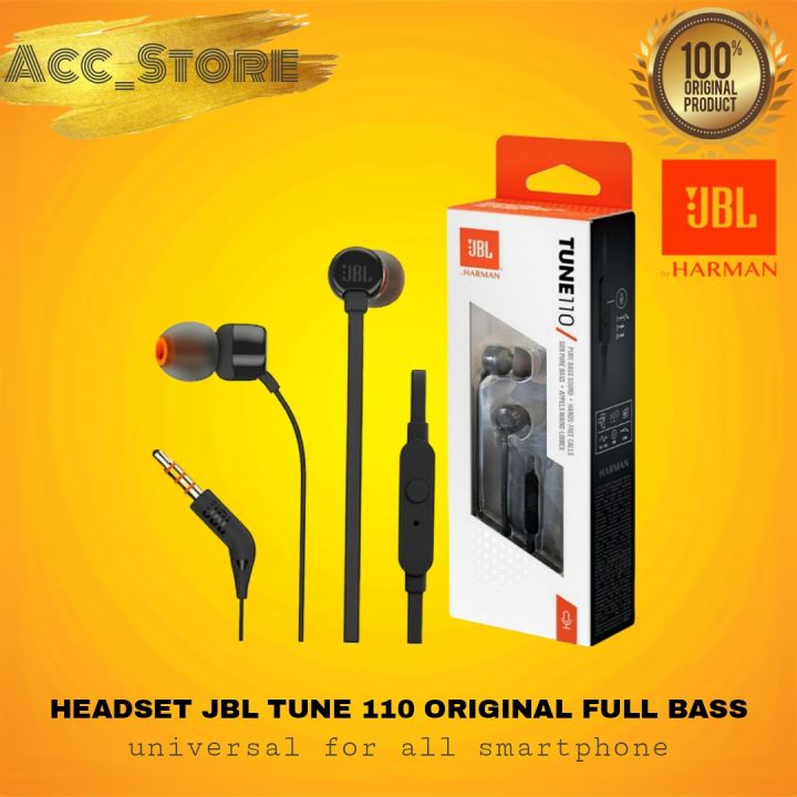 Headset JBL T110 Full Bass Earphone JBL In Ear Lazada Indonesia