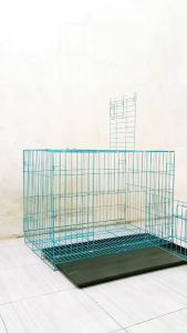 Kandang Kucing Anjing Kelinci Tingkat Premium - Besi Tebal Premium - Ukuran P90 x L60 x T65 cm