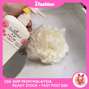 iFASHION  2260 Flower Soft Shower Bath Sponge Loofahs Mesh Body Foam Scrubber Ball Bola Mandian