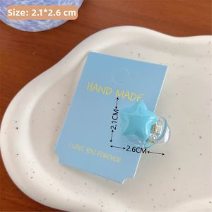 QIUZHISE | Dopamine Girl Style Y2K Cloud Jelly Star Hair Clips