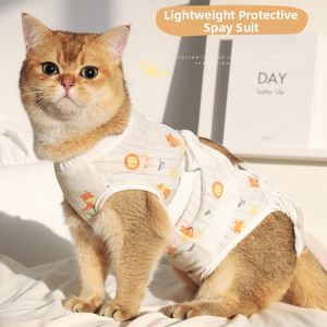 HOOPET | Cotton Autumn Winter Cat Neutering Recovery Suit