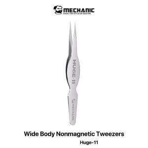 MECHANIC | MECHANIC HUGE-11 Wide Body Nonmagnetic Tweezers Heat Resistant Corrosion Resistant Precision Tweezers for Electronic Repair