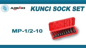 MONAKE Kunci Sok Set 1/2 inch Set (COD) Lengkap Kunci Mata Sok Potong Kunci Pas Alat Set Cincin Wrench Rachet alat perkakas lengkap motor Rachet Handle Multifungsi kunci