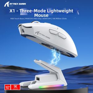 ATTACK SHARK | PAW3395 Pro 3-Mode Lightweight Wireless Mouse 40000dpi