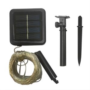 1pc LED Solar Waterfall Light Fairy Wreath Light 8 Lighting Modes For Courtyard Garden Balcony Trees Fences Party Decora