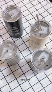 Tumbler Kopi Cup Stainless Steel Portabel 600ml tumbler Mug americano Gelas Botol Minum Cangkir Sedotan Termos Serbaguna