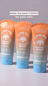 Salsa Low PH Facial Wash Calming & Deep Cleansing Oily Acne Prone Skin 100ML