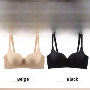 PIER N°5 | Adjustable Strap Bra Womens Underwear Seamless Anti-Sagging Side Breast Collection Soft Supportive Gathered V-Neck Nylon Cup