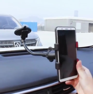 Soft Tube Holder Mobil Jepit Phone Holder Mobil 360°