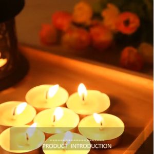 สีขาว ไร้กลิ่น Candles เทียน เทียนถ้วย 50ชิ้น เทียนหอม ทียนไม่มีกลิ่น เทียนไข จดได้ 3-4 ชั่วโมง