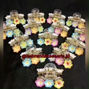 JEPIT RAMBUT BUNGA KAMBOJA / JEDAI RAMBUT MODEL KEMBOJA / JEPIT RAMBUT LUCU / JEPIT KAMBOJA MINI BB 9332