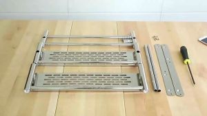 Bathroom Shelf  Rack Stainless Steel Bathroom Towel Rack Shampoo Rack Organizer Toilet Washroom Syampu Rak