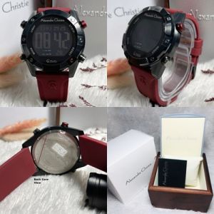 (BISA COD) Jam Tangan Pria Alexandre Christie AC 9372 AC 9364 AC 9386 AC 9388 Original Garansi Resmi 1 Tahun - Rubber
