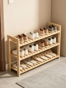 YIFANGJIAYI | Real Wood Space-saving Multi-level Shoe Rack