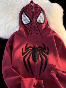 LTST | Oversized Spider Print Hooded Sweatshirt