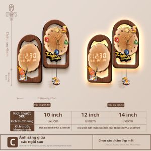 CTYLIGHTZ | Đồng Hồ Góc Hai Mặt Sáng Tạo Im Lặng