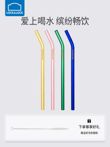 Leakproof Glass Straws for Pregnant Women Colorful Transparent Heat Resistant NonDisposable Long Thick Stirring Coffee Milk Tea