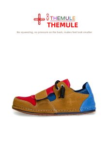 THEMULE | Easy-On Wide Foot Magic Tape Color Collision Casual Shoes
