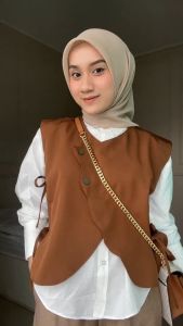Celia Vest Rompi Outer / Rompi Wanita / Vest Korean Style / Outer Wanita