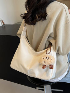 Túi Đeo Chéo Vải Bạt Dung Tích Lớn Cho Nữ Túi Đeo Vai Đơn Mùa Xuân Hè Đa Năng Túi Đeo Chéo Kiểu Bánh Bao Chất Lượng Cao Mới 2025