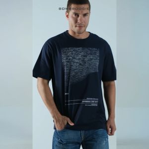 Bombboogie Kaos Pria Regular Molusk Dark Navy 2.0 12E35B4DI