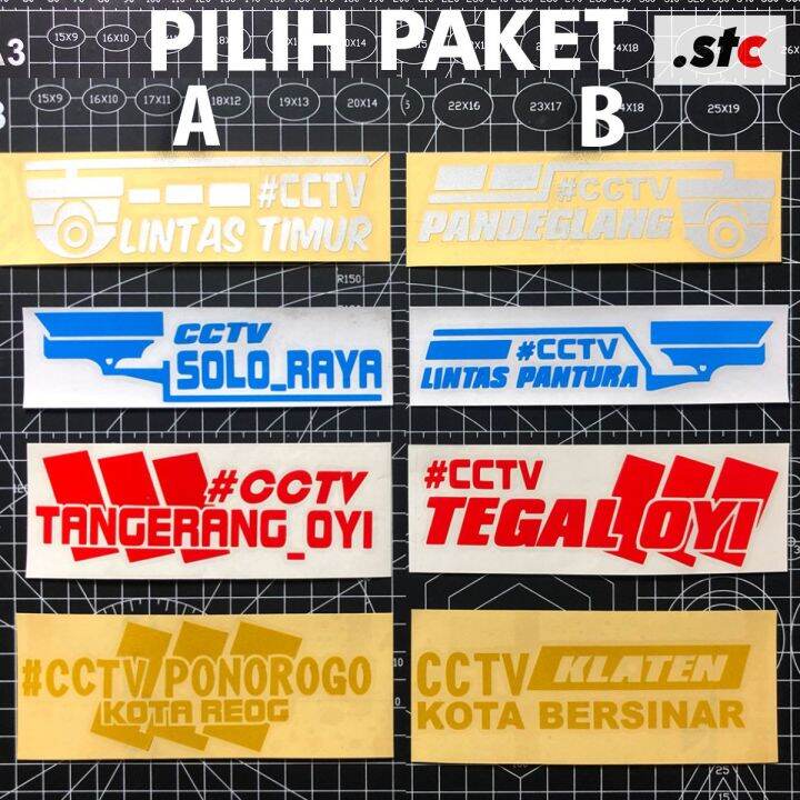 (isi 04) Stiker CCTV Truck Oleng paket A dan B warna stiker truk oleng  emblem custom mobil oleng Setiker Truk mania Truck