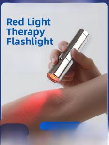 Handheld Rechargeable Infrared Therapy Lamp Torchlight Skin Care Pain Relief Red Light Lamp Outdoor Camping Travel Lighting