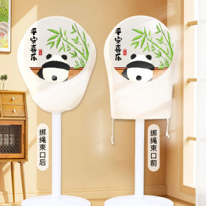 Universal Electric Fan Dust Cover Full Wrap Floor Standing Fan Protective Cover Home Use Dustproof Cover Gray Color