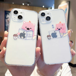 Cute Beaver Loopy  15Pro Max Phone Case Transparent Silicone Soft Shell Creative 12Mini Compatible with 14Ruby 13Pro