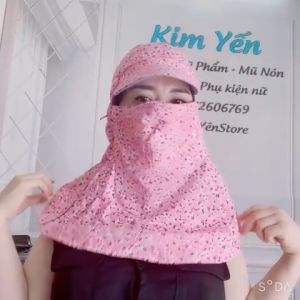 Mũ Nón Chống Nắng vành nhỏ gọn đội được trong nón bảo hiểm - SHOP XINH 9