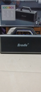 Brodu BTS-2348 Bluetooth boombox Speaker with wireless microphone 3 Inch x2 100 Watts speaker