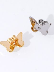 Pure Silver Butterfly Ear Studs Anti-Loss Preventing Pendent Support Device Ultra-Tightened Earring Backs for Couples Fashion Jewelry