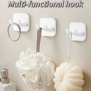 Adhesive Razor Holder Wall Mounted Bathroom for Shower Hook Rack Shaver Holder Plastic Hook Holder Razor Rack