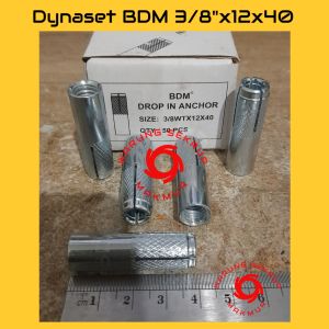 (5 pcs) Dynaset 3/8" / Dinaset / Drop In Anchor 3/8"x12x40