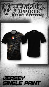 Kaos perbakin jersey olahraga lengan pendek motif depan ukuran M-XL