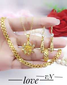 Set Perhiasan Xuping Wanita Lapis Emas 24k Gold Terbaru 0316ab