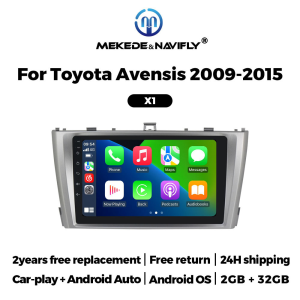 MEKEDE Carplay 2 Din Car Stereo For Toyota Avensis T27 2009-2015 GPS Navigation BT Multimedia Player 9Inch Car Radio Head Unit