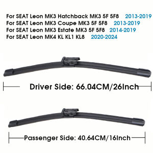 Car Wiper Blades For SEAT Leon MK1 MK2 MK3 MK4 1998-2024 Windshield Windscreen Front Window Blades Car Accessories