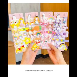 Jepitan Rambut Anak Perempuan Cewek Korea Lucu Pita Rambut Anak Ikat Rambut Set Jepitan