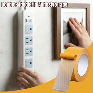 Double Sided Grid Adhesive Tape Multifunctional Double Sided High Stickness Strong 2 Sided Tape For Rug Fixed Wall Decor